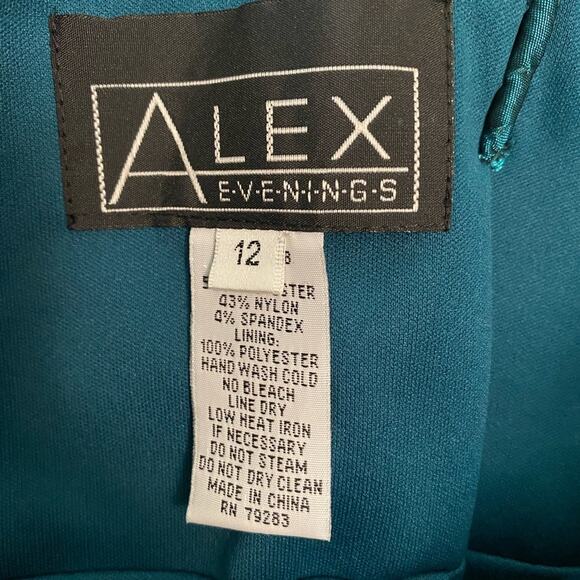 NWT Alex Evening Fitted Satin Ruched Crinkle Mini Dress size 12 - Picture 11 of 12